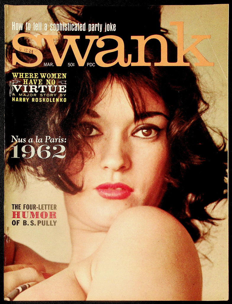 Swank Adult Magazine Vol. 9, No. 1 March 1962 Nus A La Paris 1962 103026HRP-61
