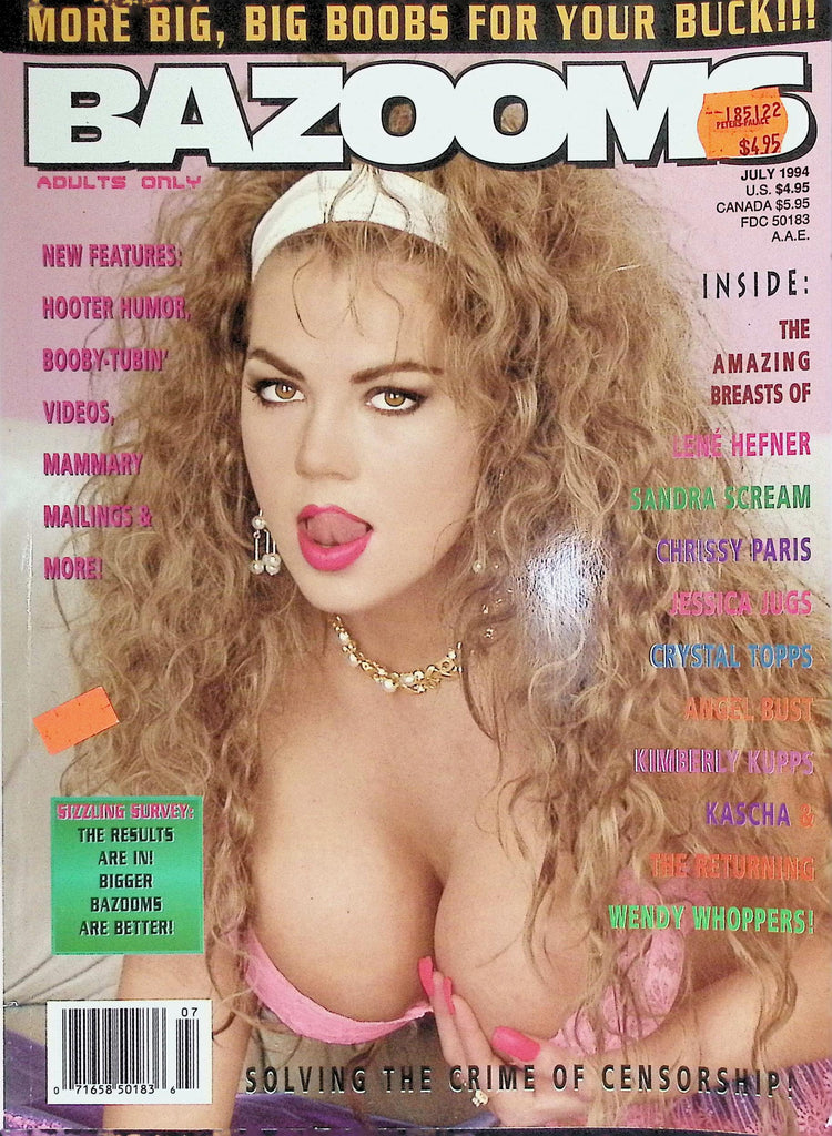 Bazoom Magazine July 1994 Lene Hefner, Sandra Scream Jessica Jugs  091926LLP2