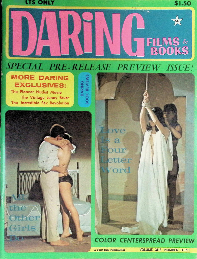 Daring Film Books Magazine Special Pre-Release Preview Issue Vol 1 #3 May - June 1966 Bondage Pics 101026LLP