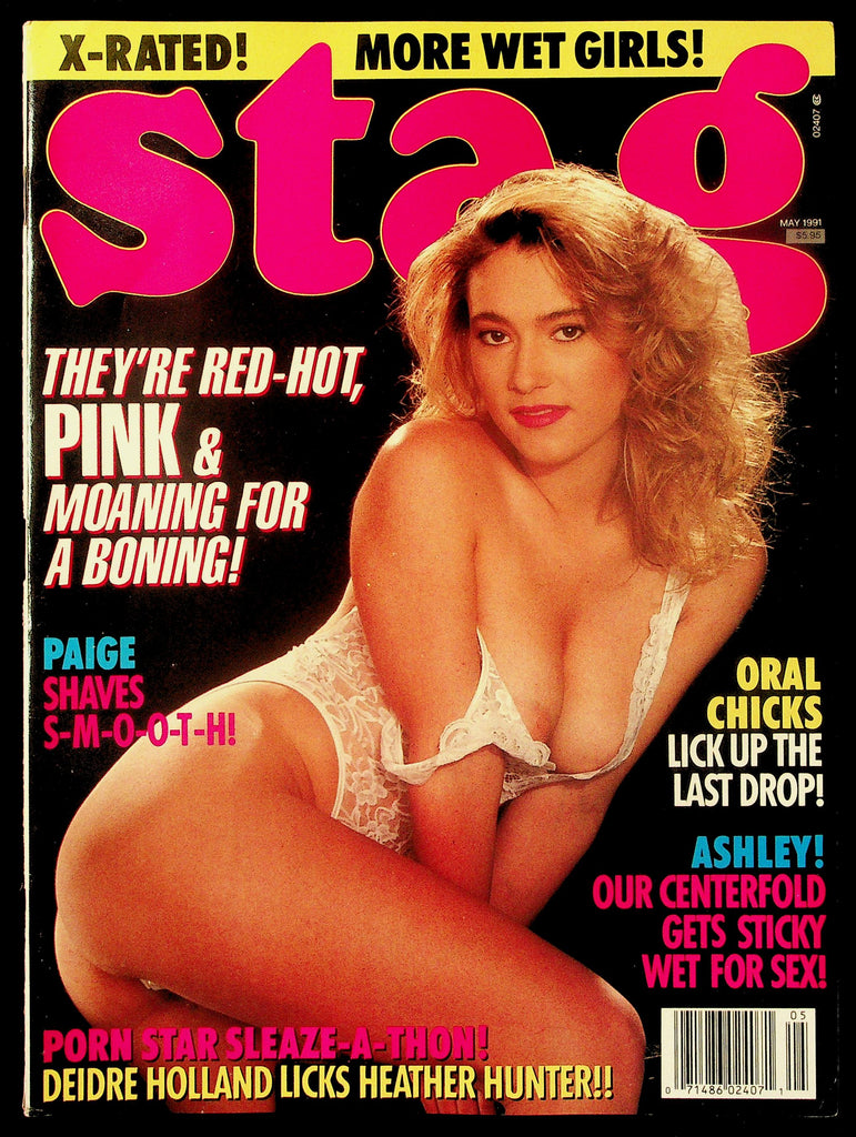 Stag Adult Magazine V42 #5 May 1991 Ashley Centerfold 090226HRP-34