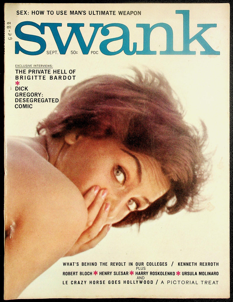 Swank Adult Magazine Vol. 8, No. 4 September 1961 Brigitte Bardot Interview 103026HRP-59