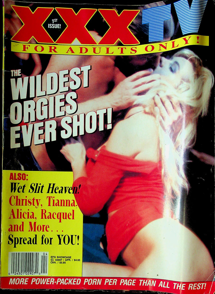 XXX TV For Adults Only Magazine The Wildest Orgies Ft. Christy & Tianna April 1992 021925RP