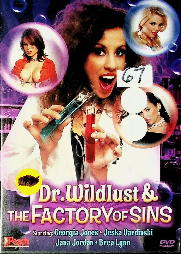 Dr. Wildlust & The Factory Of Sins DVD Georgia Jones, Jeska Vardinski, Jana Jordan Peach Ent. 041924tsdvd
