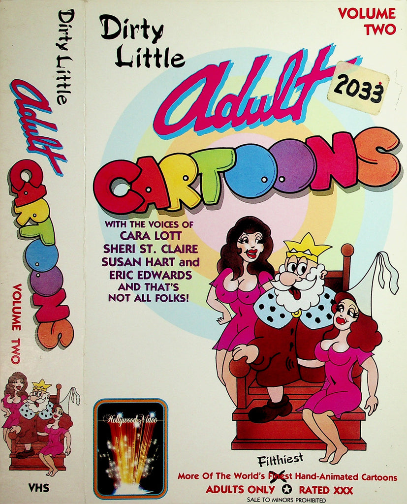 Dirty Little Adult Cartoons Volume Two Cara Lott Sheri St. Claire Susan Hart Adult VHS 052126NAVHS-14