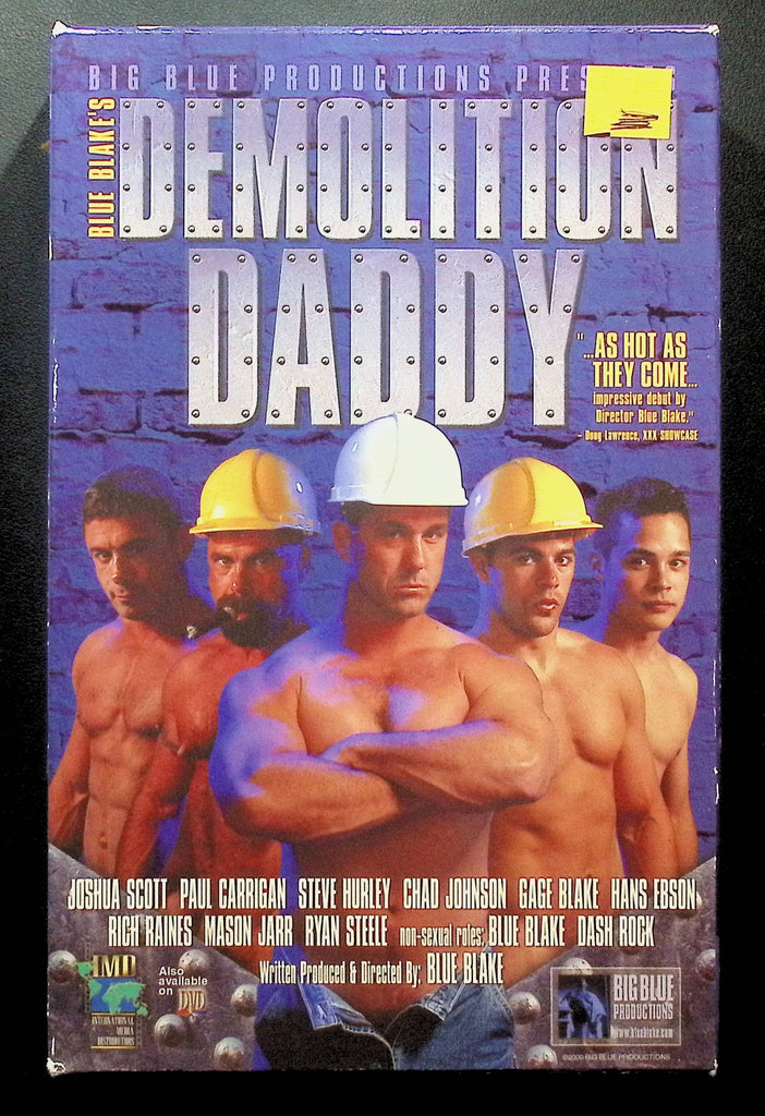 Demolition Daddy Big Blue Productions Gay VHS 2000 Joshua Scott Paul Carrigan 121124DMVHS