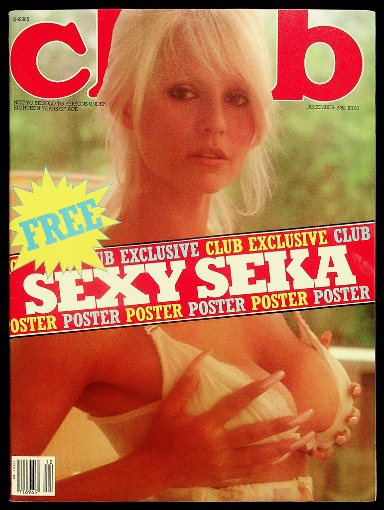 Club Adult Magazine V8, No. 11 December 1982 Sexy Seka Poster Feature 081426HRP-60