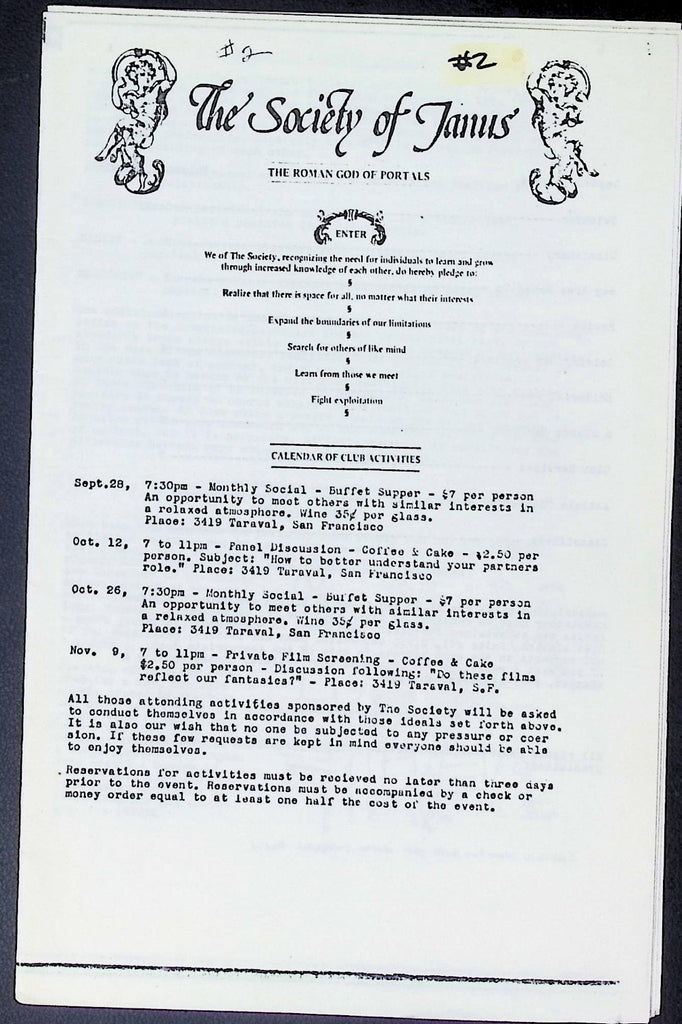 Society of Janus #2 BDSM Digest September 1974 010826AKP
