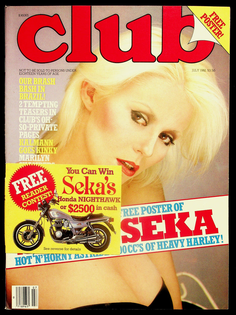 Club Adult Magazine V8, No. 6 July 1982 Sexy Seka Feature 081426HRP-59