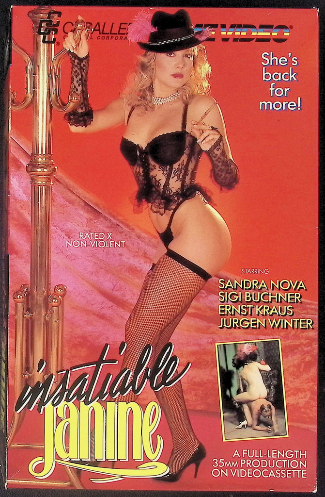 Insatiable Janine ft. Sandra Nova, Sigi Buchner, Ernst Kraus, Adult VHS Caballero Home Video 102225AKVHS3