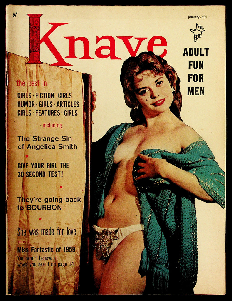 Knave Adult Magazine  V1, #1 Jan. 1959 Miss Fantastic Of 1959 090926HRP-98