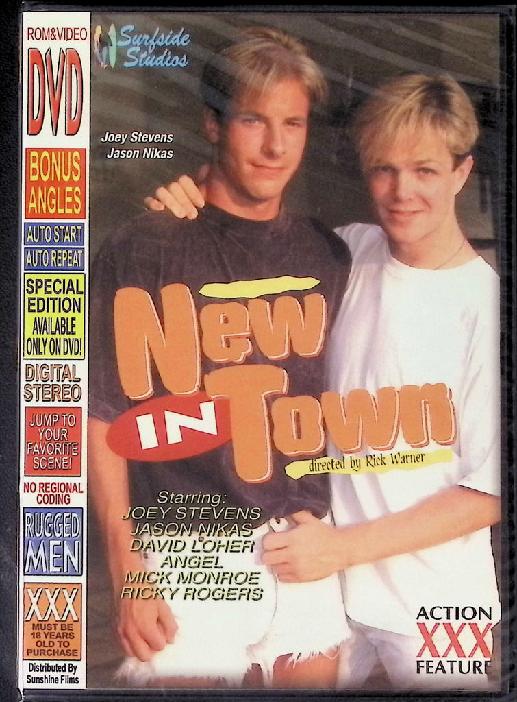New In Town ft. Joey Stevens, Jason Nikas, David Loher Gay DVD Surfside Studios 111225AKDVD