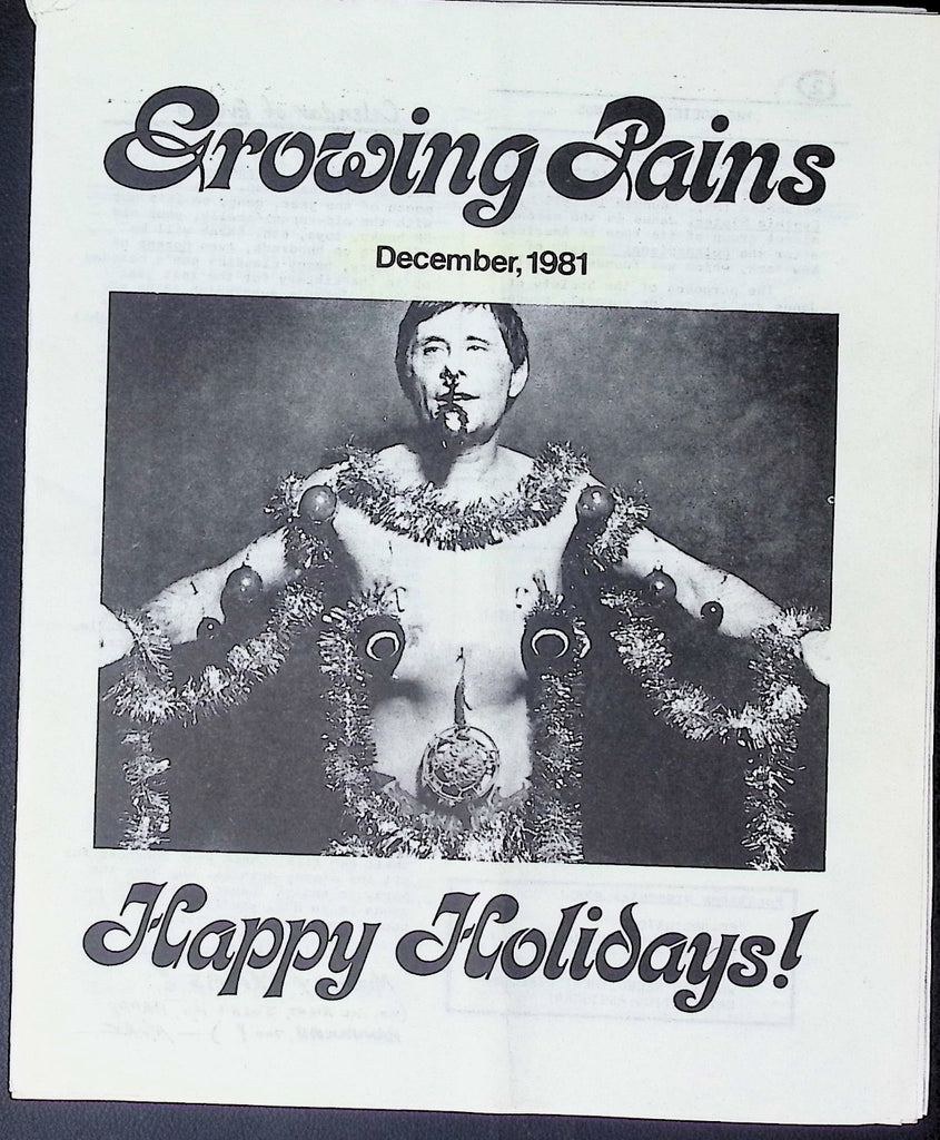 Growing Pains BDSM Digest December 1981 Society of Janus 010826AKP