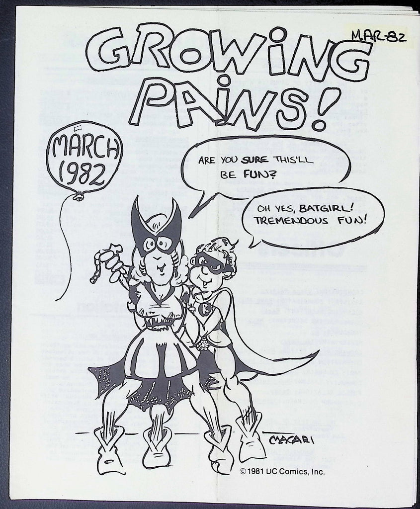 Growing Pains BDSM Digest March 1982 Society of Janus 010826AKP