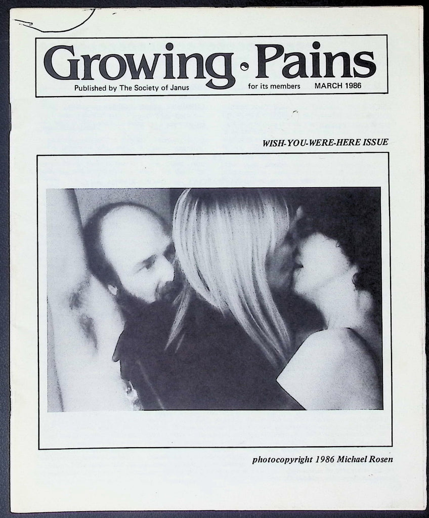 Growing Pains BDSM Digest March 1986 Society of Janus 010826AKP