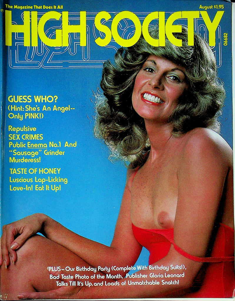 High Society Men's Magazine Jessica & Stella August 1977 081624RP