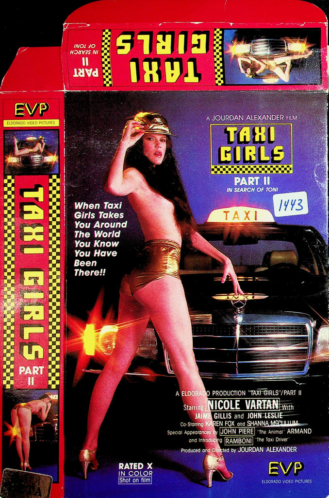 Taxi Girls Part II (2) In Search of Toni with Nicole Vartan Jaime Gillis John Leslie Adult VHS EVP 052726NAVHS-8