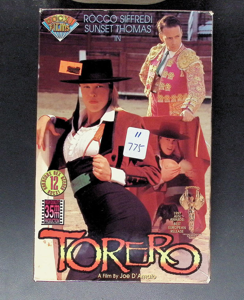 Torero Starring Rocco Siffredi, Sunset Thomas A Film by Joe D'Amato Adult VHS Rocxi Films 080525AVHS2