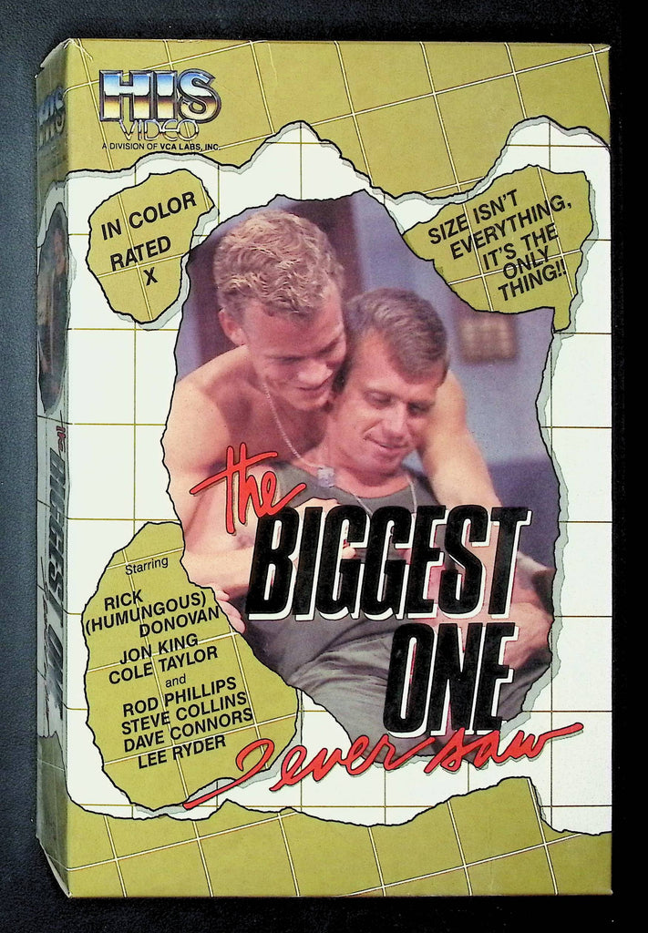 The Biggest One I Ever Saw HIS Video Gay VHS 1984 Rick "Humungous" Donovan Jon King 112924DMVHS