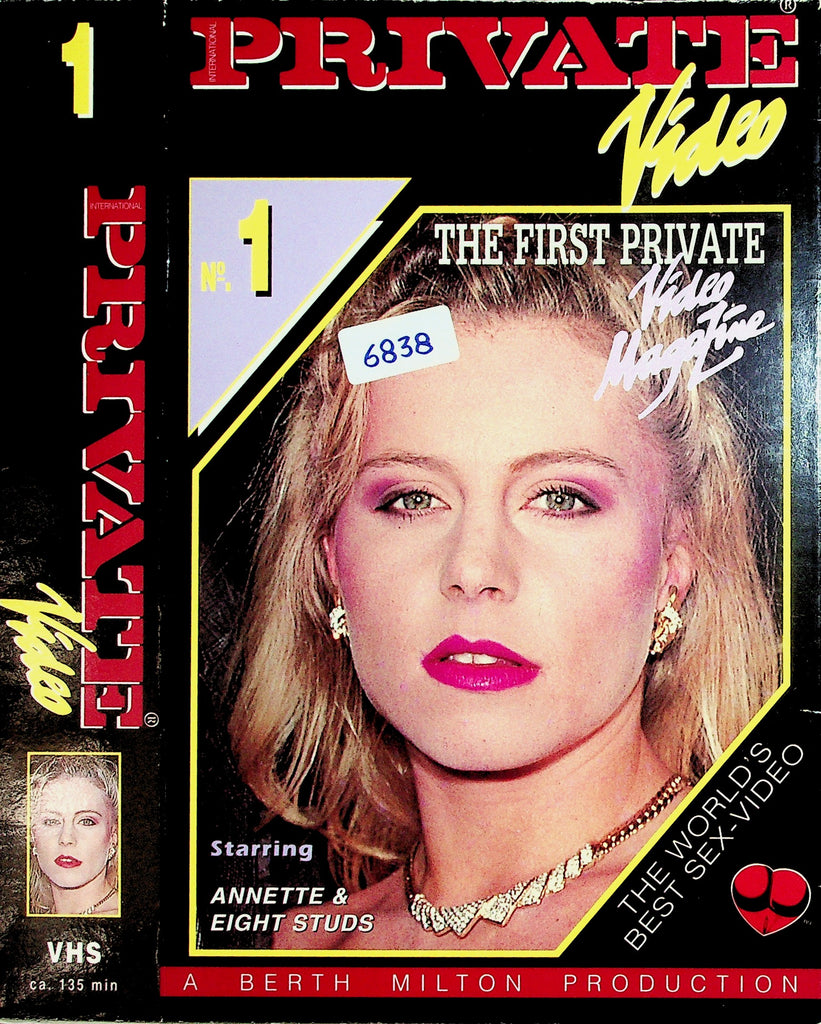 Private Video Magazine #1 Annette & Eight Studs Adult VHS Private 051226NAVHS-19