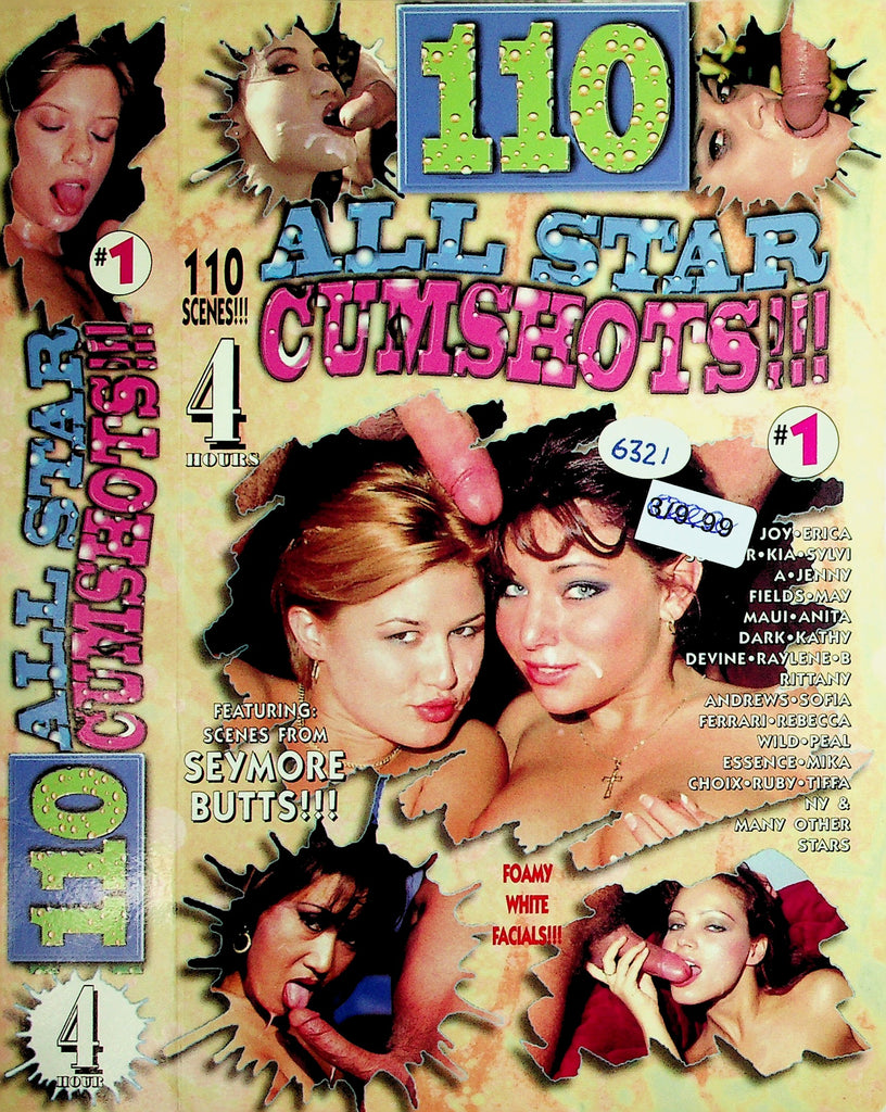 110 All Star Cumshots!!! #1 with Sylvia Jenny Fields May Maui Adult VHS Sunshine Films 052726NAVHS2-5