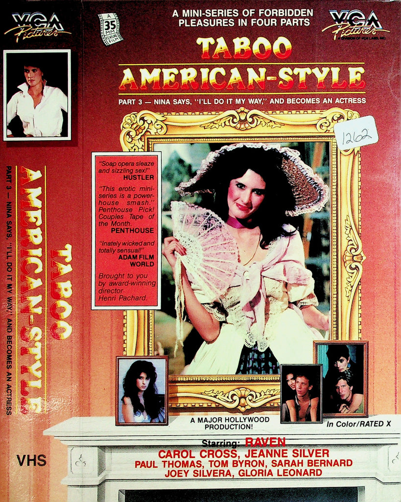 Taboo American-Style Part 3 Raven Carol Cross Jeannie Silver Adult VHS VCA 051326NAVHS-3