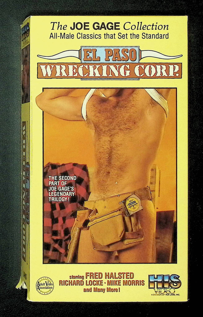 El Paso Wrecking Corp HIS Video Gay VHS 1995 Fred Halsted Richard Locke 112924DMVHS2