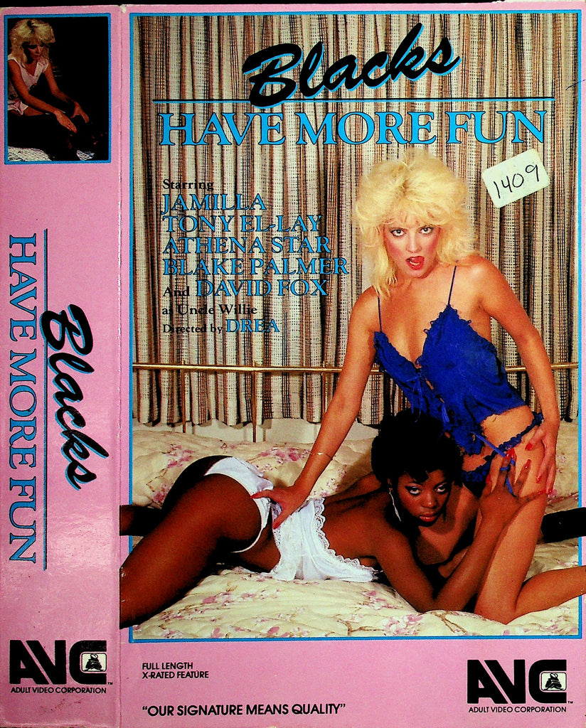 Blacks Have More Fun Jamilla Tony El-Lay Athena Star Adult VHS AVC 051326NAVHS2-12