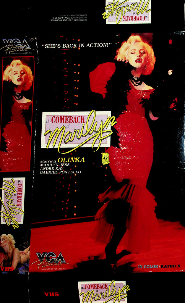 The Comeback of Marilyn with Olinka Marilyn Jess Andre Kay Adult VHS VCA 061026NAVHS5-8