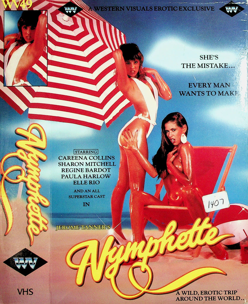 Nymphette Careena Collins Sharon Mitchell Regine Bardot Adult VHS WV 051326NAVHS2-20
