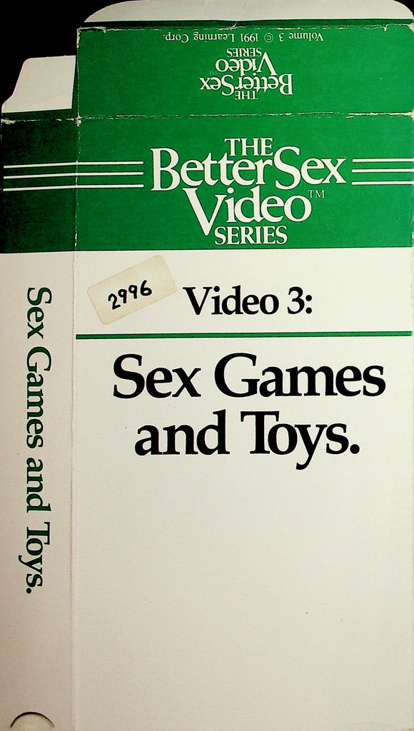The Better Sex Video Series Video 3: Sex Games and Toys Adult VHS Learning Corp. 051326NAVHS3-4