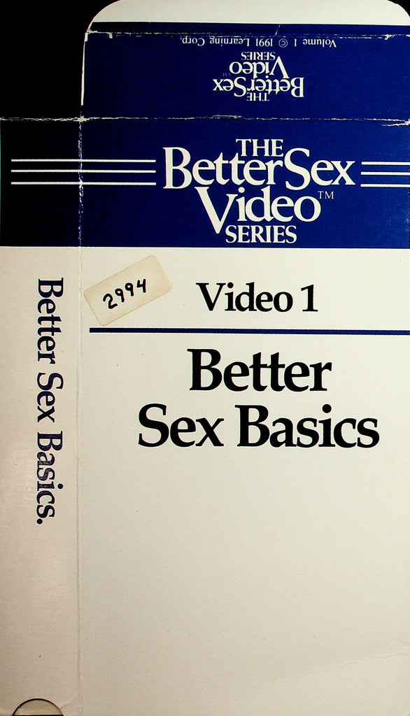 The Better Sex Video Series Video 1 Better Sex Basics Adult VHS Learning Corp. 051326NAVHS3-6