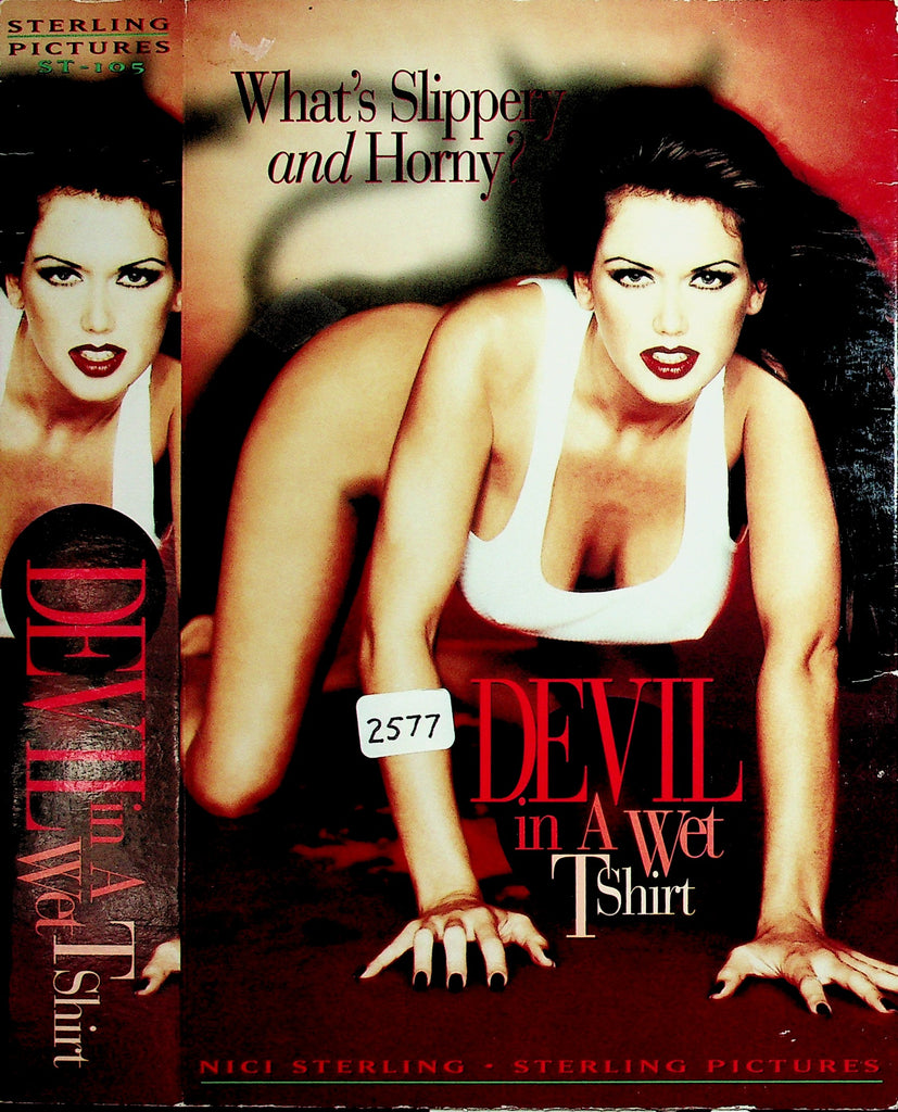 Devil In A Wet T Shirt with Nici Sterling Kaitlyn Ashley Shelby Stevens Adult VHS Sterling 060826NAVHS2-19