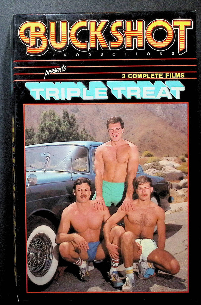 Triple Treat Buckshot Productions Gay VHS Frank Vickers Neal Shaw 120224DMVHS