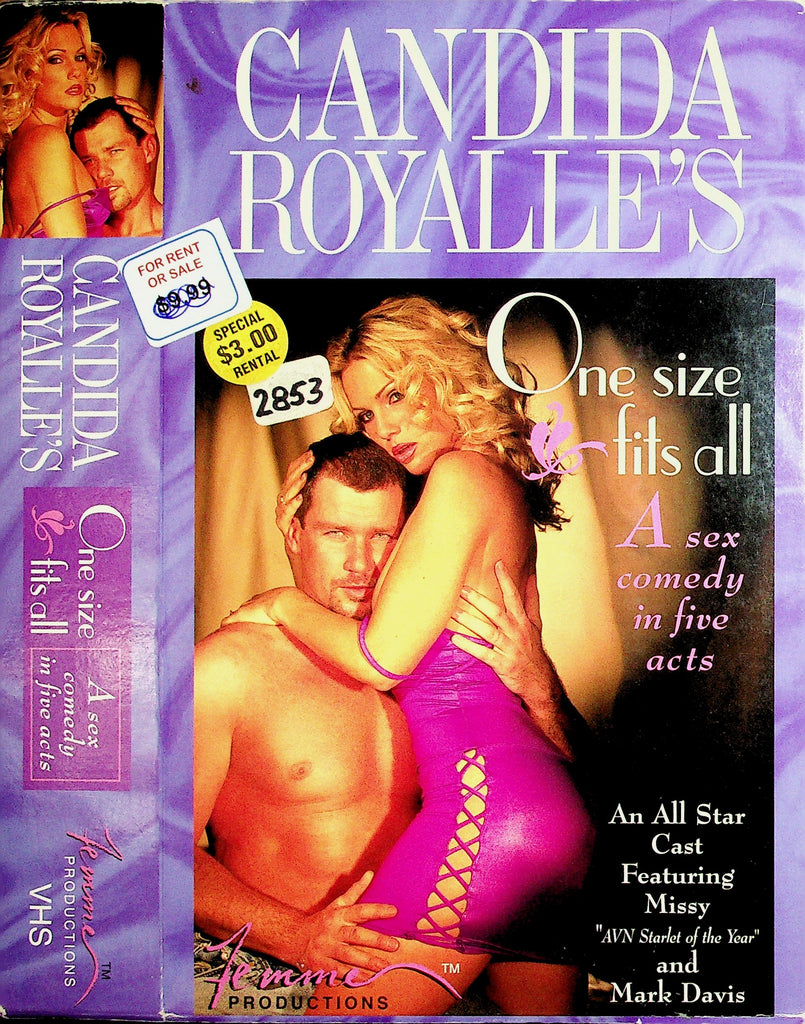 Candida Royalle's One Size Fits All with Missy Nina Hartley Melissa Hill Adult VHS Femme 060826NAVHS3-5