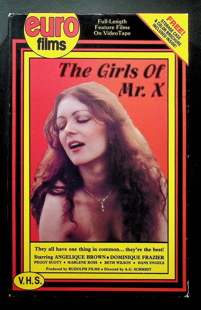 The Girls Of Mr. X Euro Films VHS 1995 Angelique Brown Dominique Frazier 060325DMVHS2