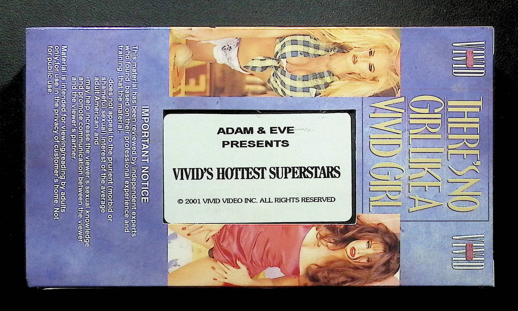 Vivid's Hottest Superstars Vivid Adam & Eve Video VHS 2001 121824DMVHS