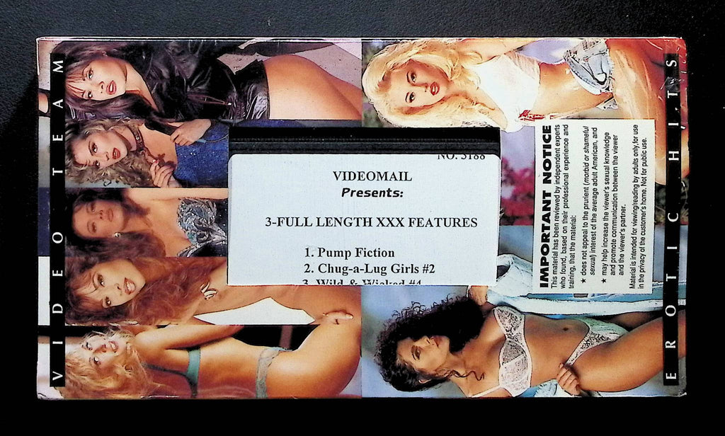 Pump Fiction Chug-A-Lug Girls #2 Wild & Wicked #4 Videomail VHS 121824DMVHS