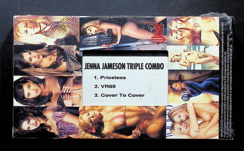 Jenna Jameson Triple Combo Priceless VR69 Cover To Cover Wicked VHS Jenna Jameson 121824DMVHS