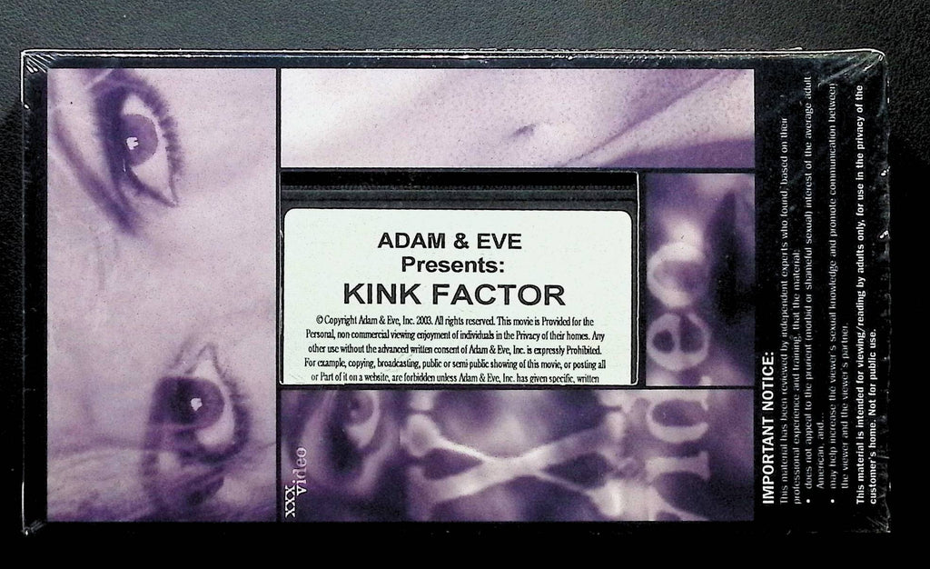 Kink Factor Adam & Eve Video VHS 2003 121824DMVHS