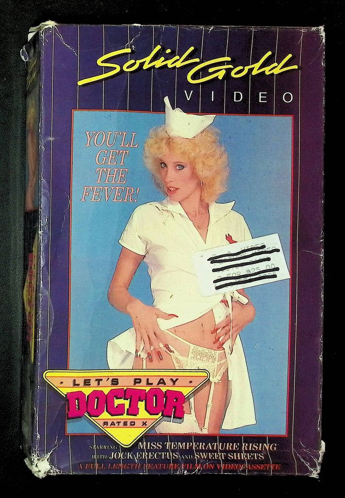 Let's Play Doctor Solid Gold Video VHS 1984 Miss Temperature Rising Jock Erectus 033025DMVHS