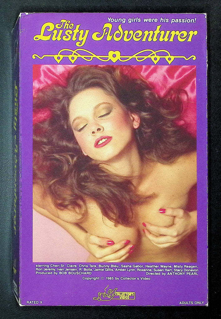 The Lusty Adventurer Collectors Video VHS 1985 Cheri St Claire Bunny Bleu Amber Lynn 060425DMVHS2