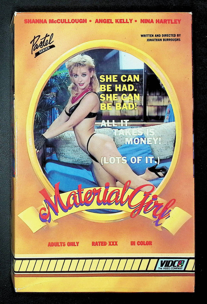 Material Girl Vidco VHS 1986 Nina Hartley Angel Kelly 060425DMVHS2