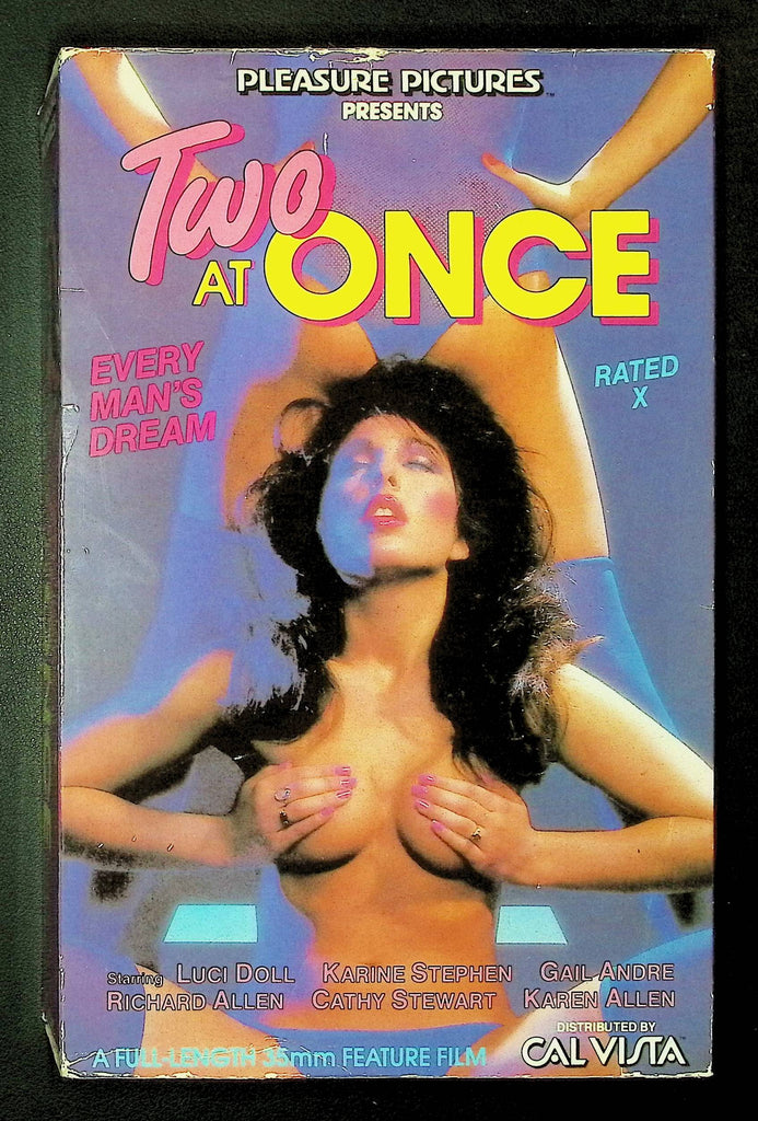 Two At Once Pleasure Pictures VHS Luci Doll Karine Stephen 061325DMVHS