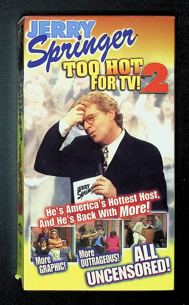 Jerry Springer Too Hot For TV! 2 Real Entertainment VHS 1998 061325DMVHS2