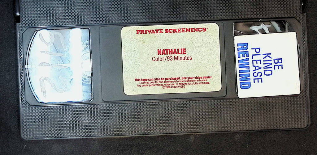 Nathalie Media Home Entertainment VHS 1984 Marcella Petri Roger Beach 022625DMT