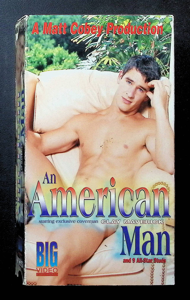 An American Man Big Video Gay VHS 1996 Clay Maverick 050525DMVHS
