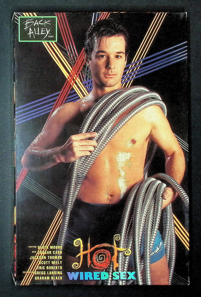 Hot Wired Sex Black Alley Video Gay VHS 1993 Derek Moore Cougar Cash 051225DMVHS2