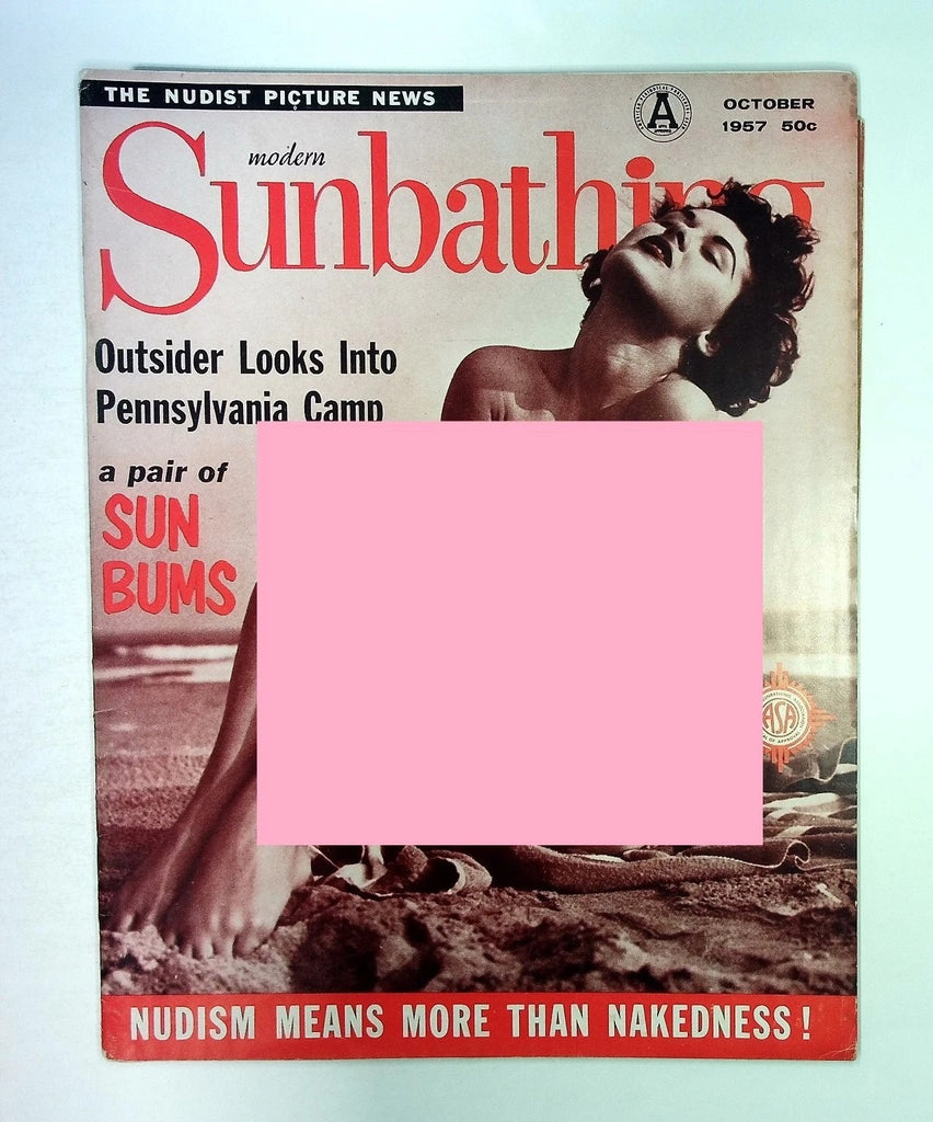 Vintage October 1957 Modern Sunbathing Magazine Picture News Lifestyle 070726CPNON2-63