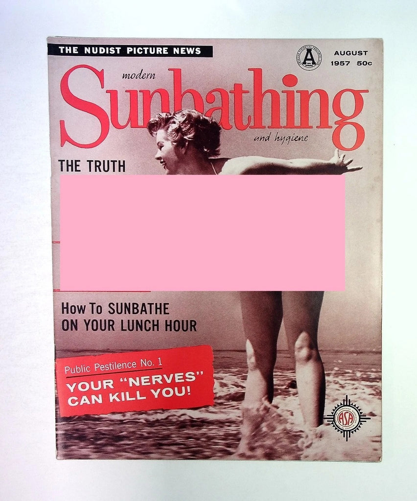 Vintage 1957 Modern Sunbathing Magazine August Picture News Health Lifestyle 070726CPNON2-55