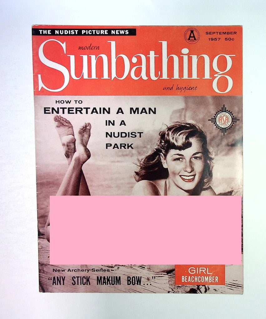 Modern Sunbathing Magazine September 1957 Picture News Vintage 070726CPNON2-56